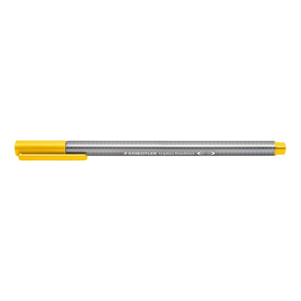 トリプラス　ファインライナー 細書きペン 0.3mm ブライトイエロー 334-110