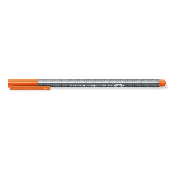 トリプラス　ファインライナー 細書きペン 0.3mm オレンジ 334-4