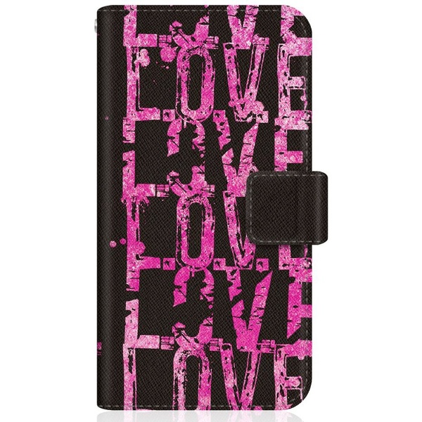 CaseMarket iPhone13ProMax スリム手帳型ケース LOVE. LOVE. LOVE. The Pink ス