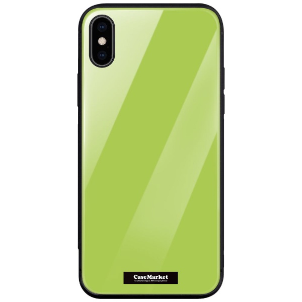 CaseMarket 背面強化ガラス 背面ケース apple iPhone 12 mini (iPhone12mini)  スタンダード カラー チャート パレット 2905 イエローグリーン iPhone12mini-BCM2G2905-78